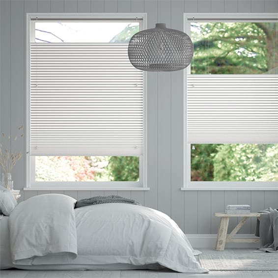 ThermalShade Diamond White Top Down/Bottom Up Pleated Blind
