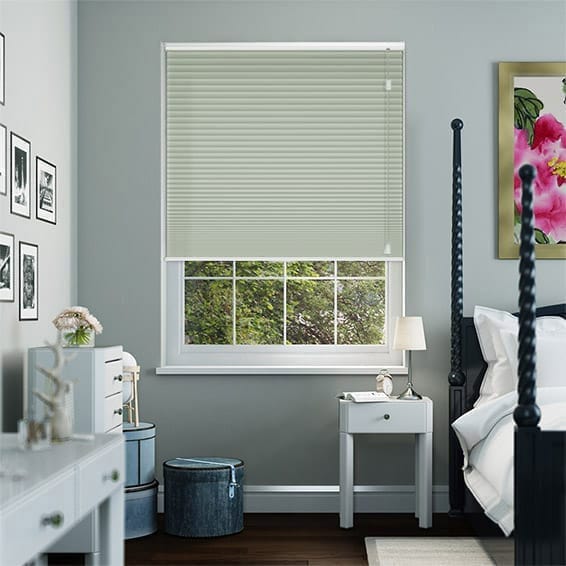 ThermalShade Pale Olive Pleated Blind