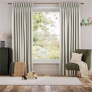 Tiger Stripe Dove Grey Curtains thumbnail image