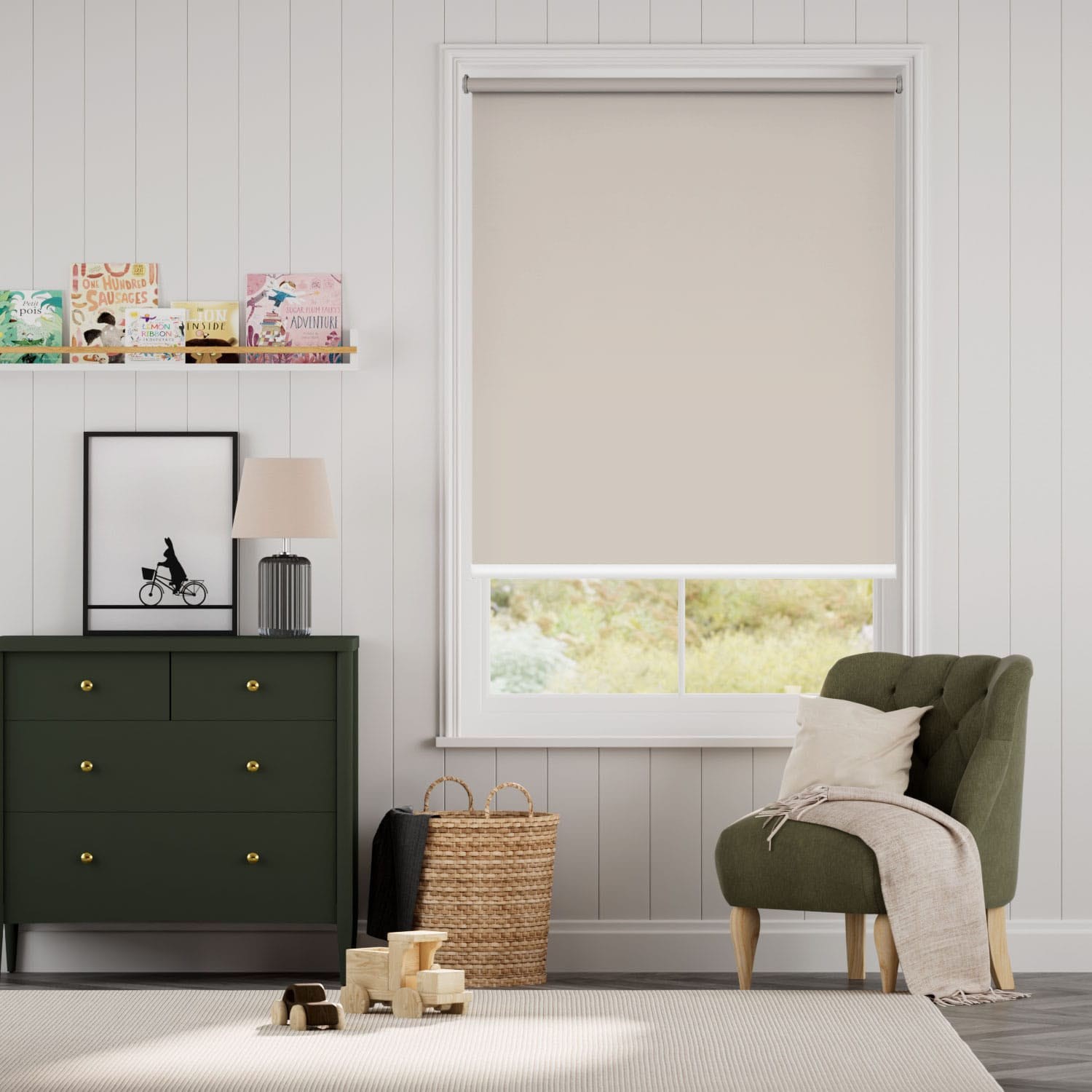 Electric Titan Canvas Roller Blind