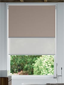 Double Roller Titan Warm Stone Double Roller Blind thumbnail image
