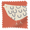 Tweet Tweet Papaya Roman Blind swatch image