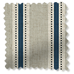 Twill Stripe Linen Deep Blue Roman Blind swatch image