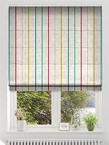 Twill Stripe Linen Fiesta Roman Blind thumbnail image