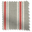 Twill Stripe Linen Strawberry Curtains swatch image