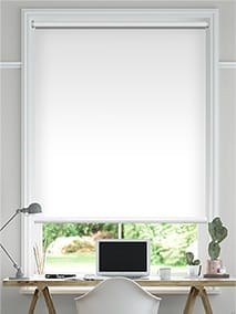 Twist2Fit Titan Blockout Pristine White Roller Blind thumbnail image