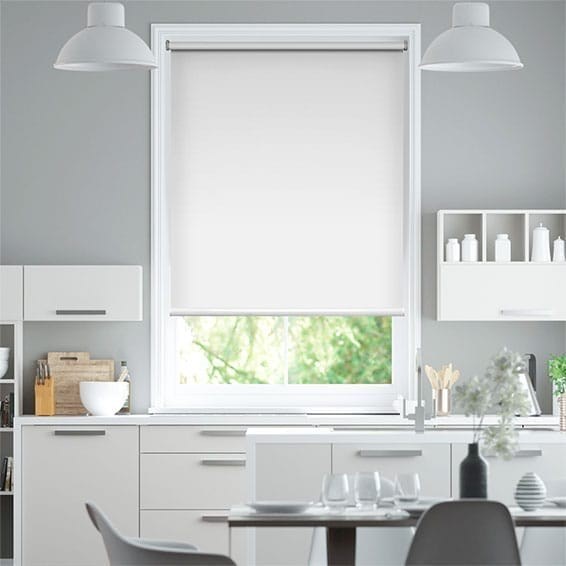 Twist2Fit Titan Blockout Snow White Roller Blind