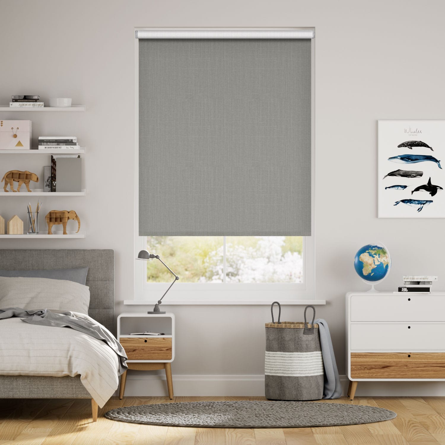 Twist2Fit Choices Averley Dove Grey Roller Blind