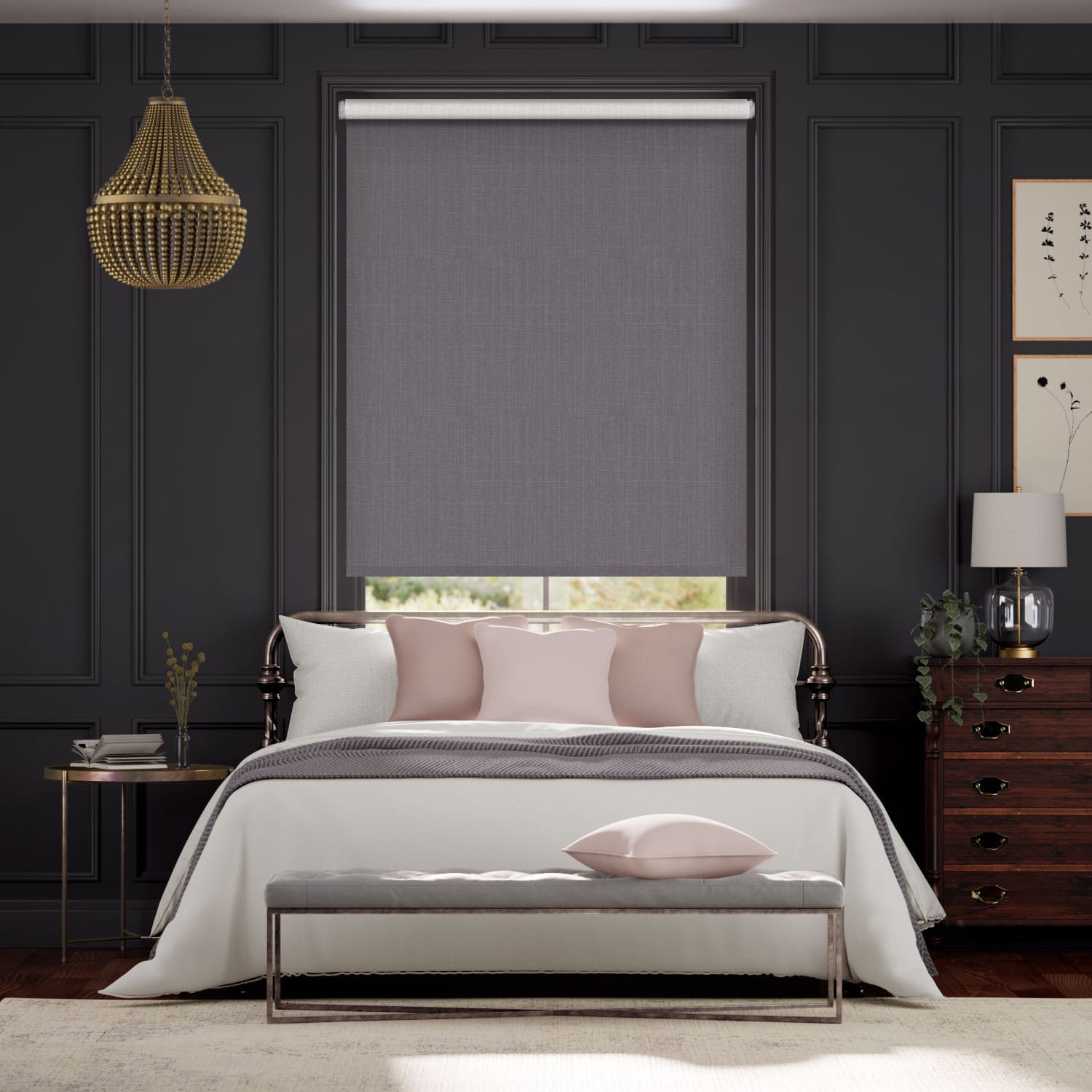 Twist2Fit Choices Averley Heather Roller Blind