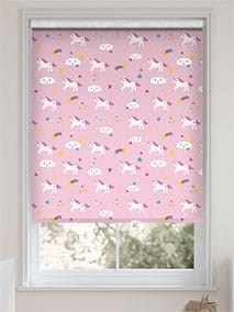 Unicorn Dreams Blockout Pink Roller Blind thumbnail image