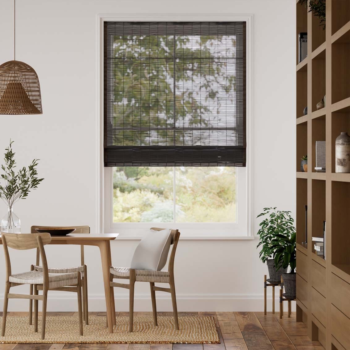 Vanua Umber & Acorn Roman Blind