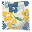 Tiny Wallflower Blue Roman Blind swatch image