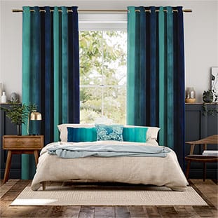 Watercolour Teal Curtains thumbnail image