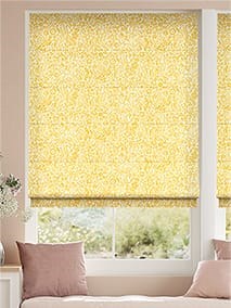 Wildflower Walks Yellow Roman Blind thumbnail image