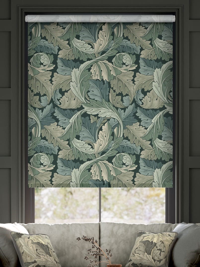 William Morris Acanthus Velvet Forest Roller Blind thumbnail image