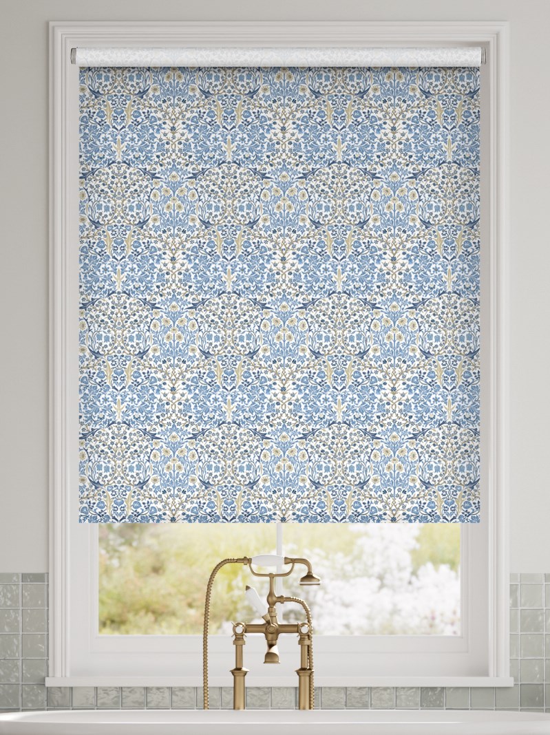 William Morris Blackthorn China Blue Roller Blind thumbnail image