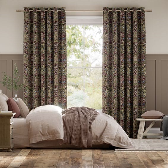 William Morris Blackthorn Damson Curtains