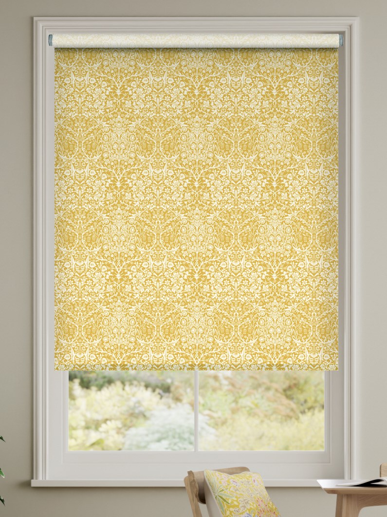 William Morris Blackthorn Saffron Roller Blind thumbnail image