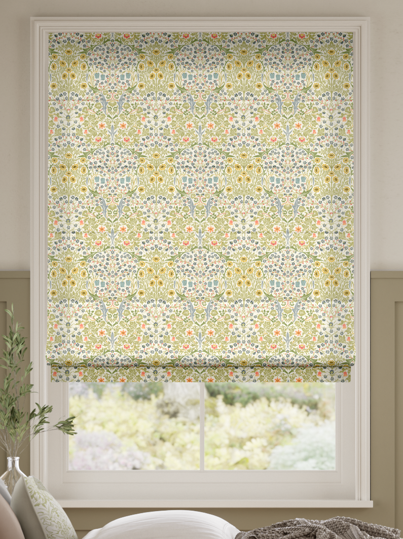 William Morris Blackthorn Spring Meadow Roman Blind thumbnail image