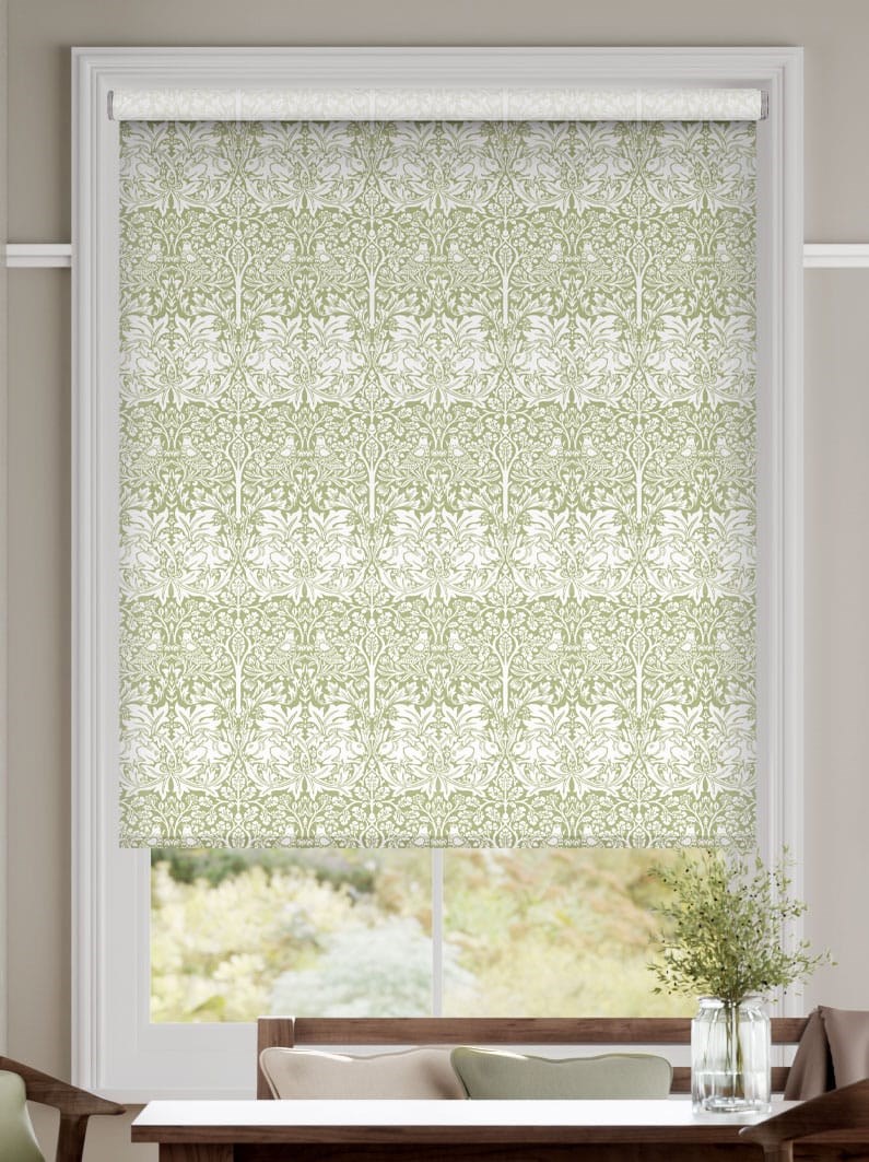 William Morris Brother Rabbit Aloe Roller Blind thumbnail image