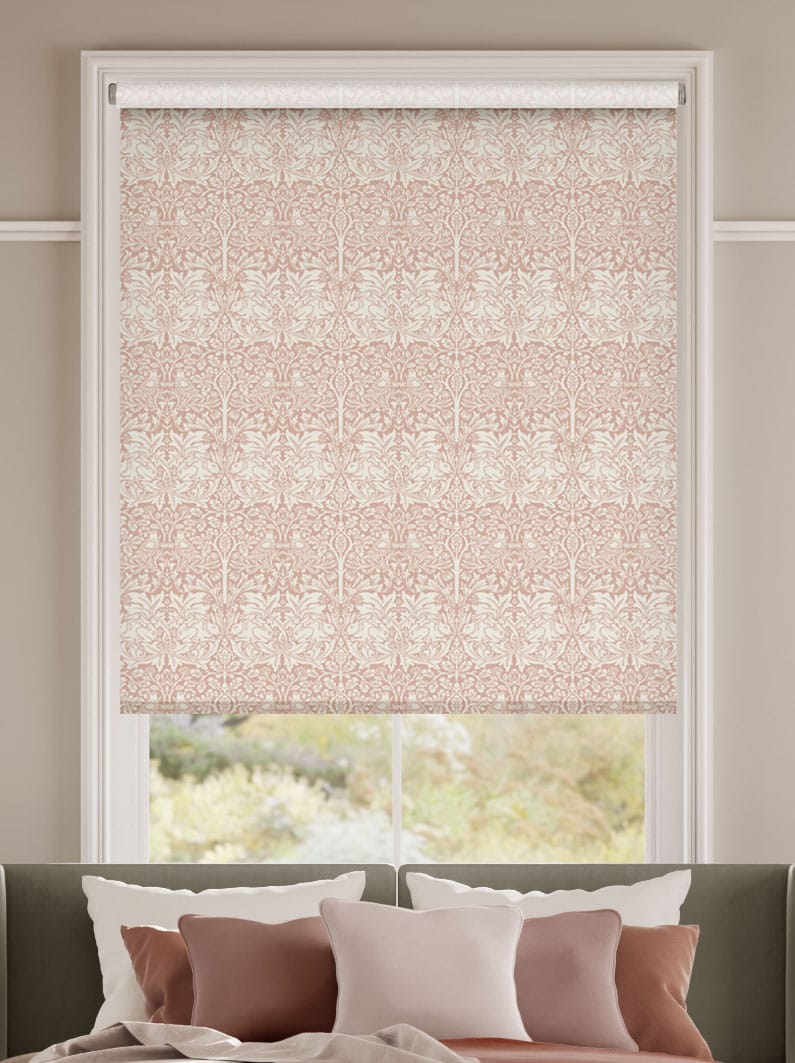 William Morris Brother Rabbit Soft Pink Roller Blind thumbnail image