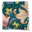 William Morris Golden Lily Evergreen Curtains swatch image