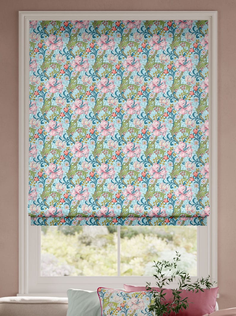 William Morris Golden Lily Fantasy Roman Blind thumbnail image