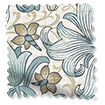 William Morris Golden Lily Power Blue Curtains swatch image