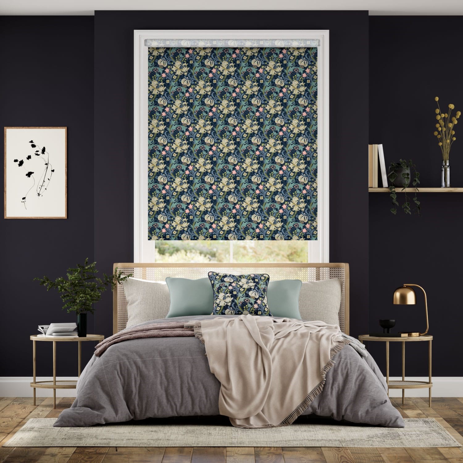 William Morris Golden Lily Twilight Roller Blind