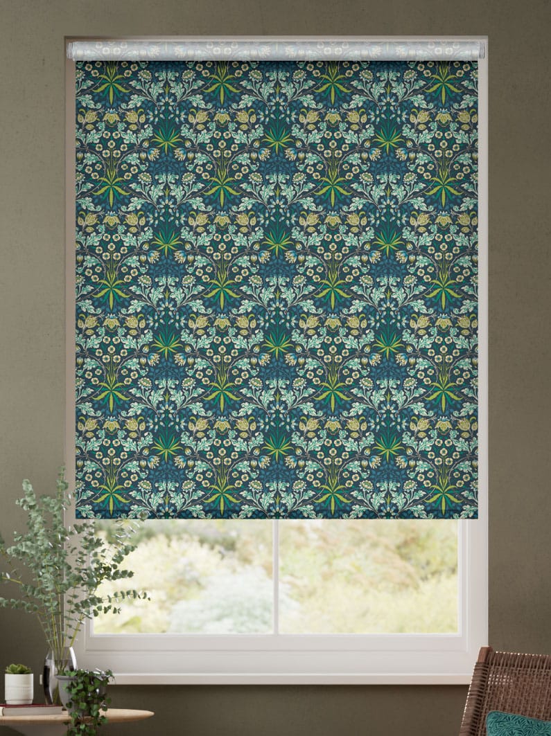 William Morris Hyacinth Emerald Roller Blind thumbnail image