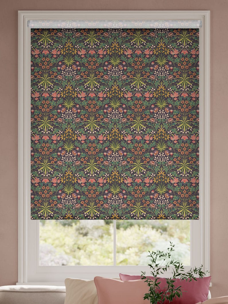 William Morris Hyacinth Plum Roller Blind thumbnail image