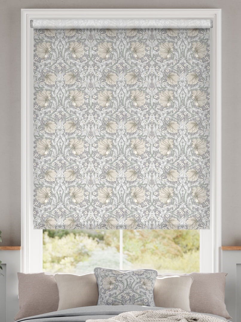 William Morris Pimpernel Dove Grey Roller Blind thumbnail image