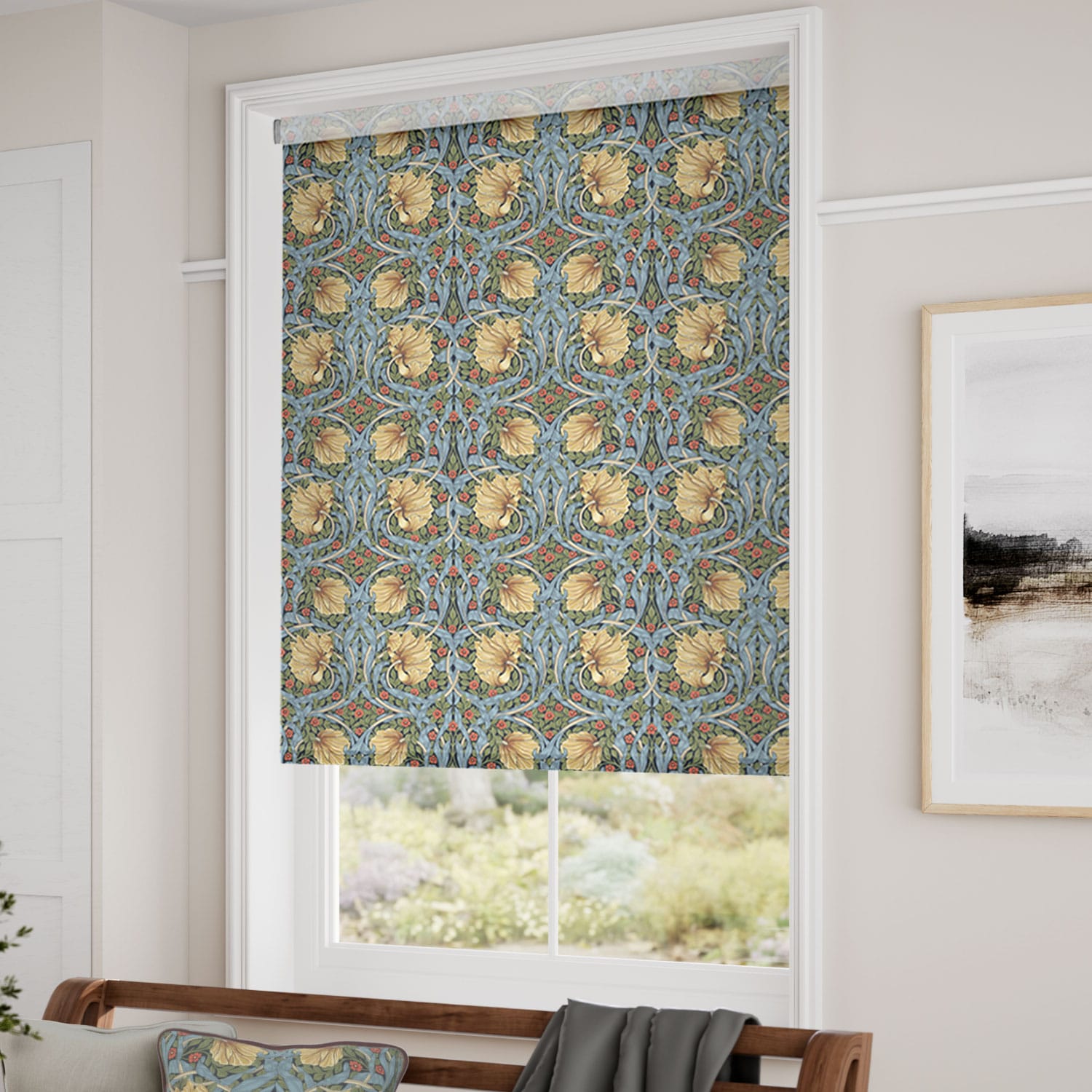 William Morris Pimpernel Honey Roller Blind | Blinds Online™