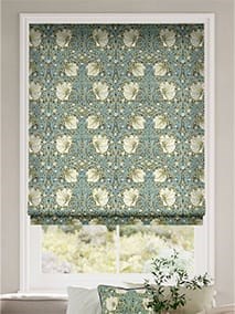 Electric William Morris Pimpernel Sage Roman Blind thumbnail image