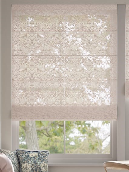 William Morris Strawberry Thief Sheer Blush Roman Blind thumbnail image