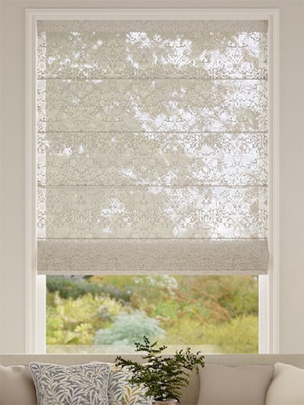 William Morris Strawberry Thief Sheer Stone Roman Blind thumbnail image