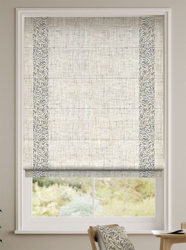 William Morris Willow Bough Mink & Bijou Linen Oatmeal Roman Blind thumbnail image