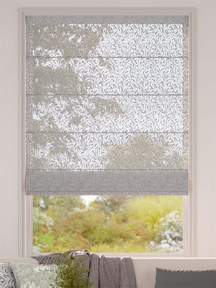 William Morris Willow Bough Sheer Silver Roman Blind thumbnail image