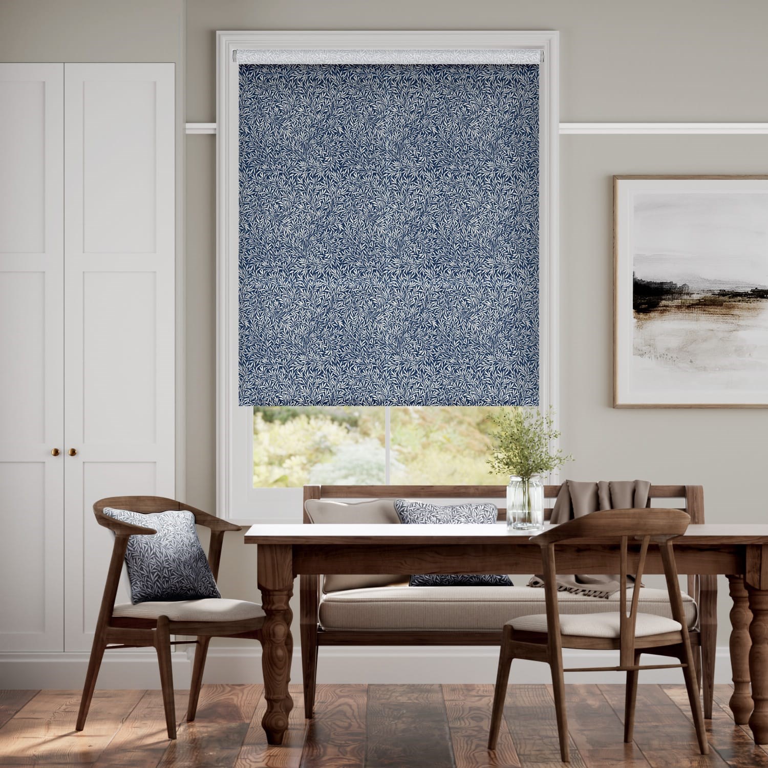 William Morris Willow Ink Roller Blind