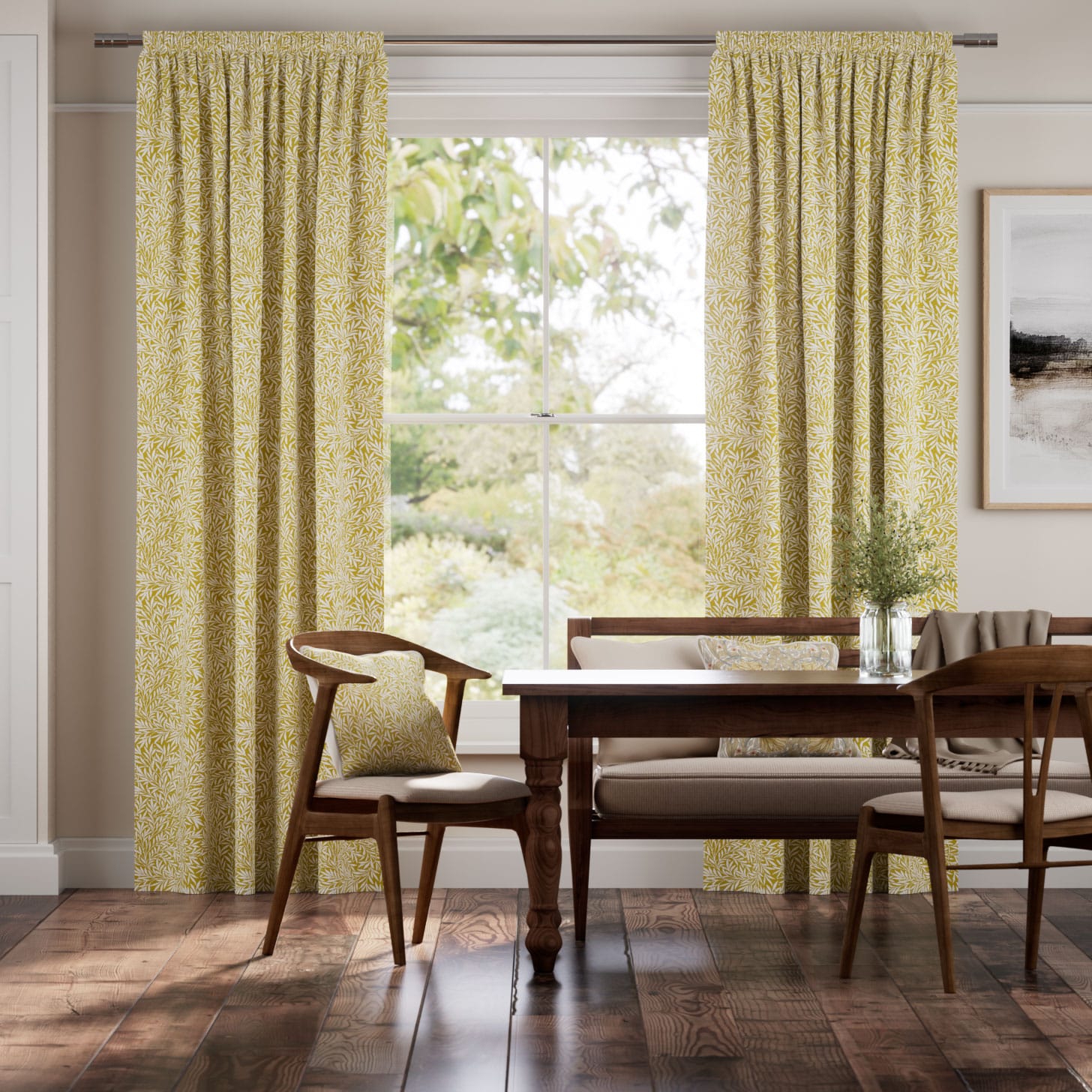 William Morris Willow Ochre Curtains thumbnail image