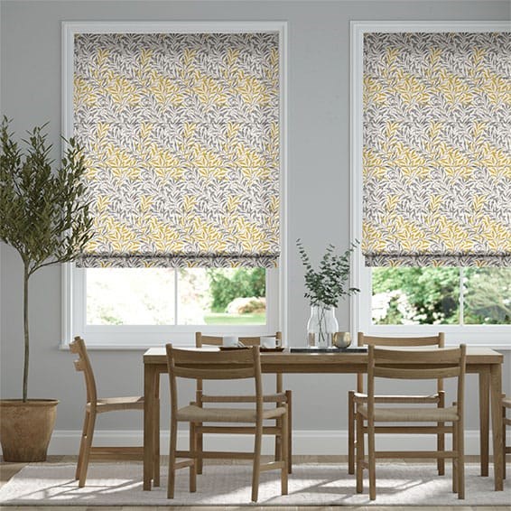 William Morris Willow Bough Gold Roman Blind