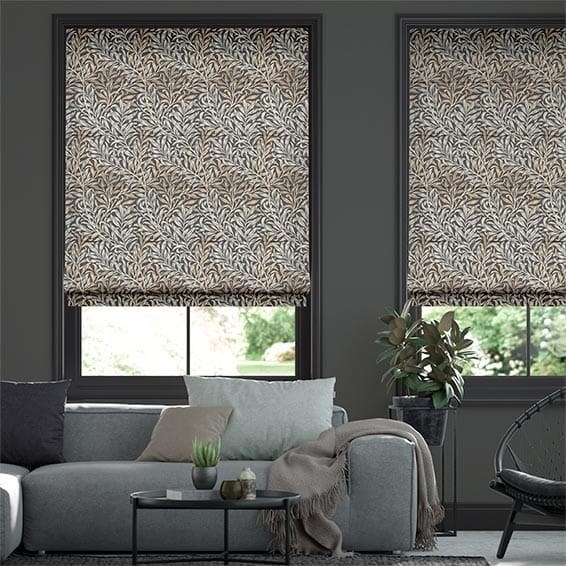 William Morris Willow Bough Mocha Roman Blind